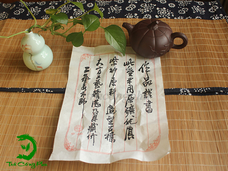 Ấm tử sa quả bí ATS1084